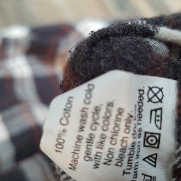 J. Crew Factory Slim plaid Flannel long sleeve Button up shirt sz Med men's - Picture 6 of 9